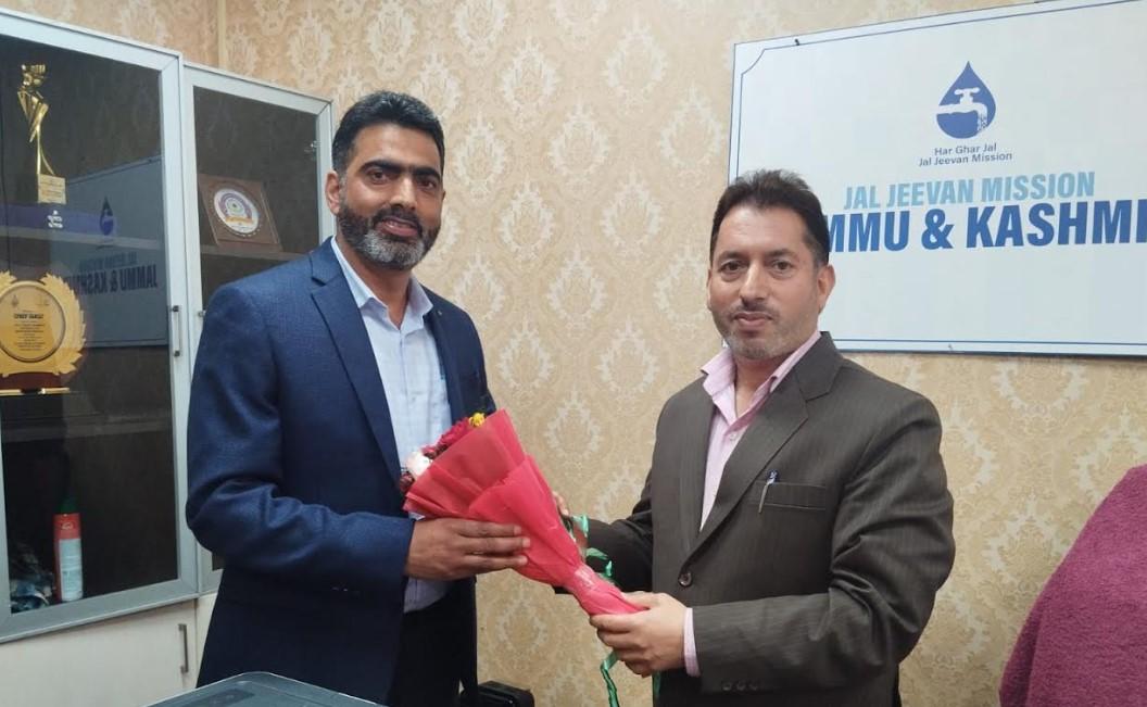 Reyaz Ahmad Bhat assumes charge as Technical Advisor JJM
