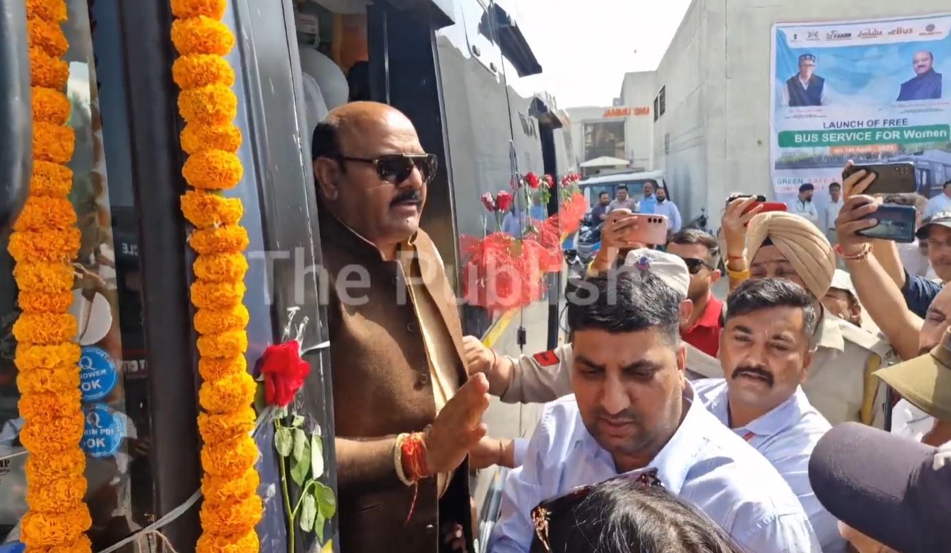 Dy CM Surinder Choudhary Launched Free Buss Services for Females