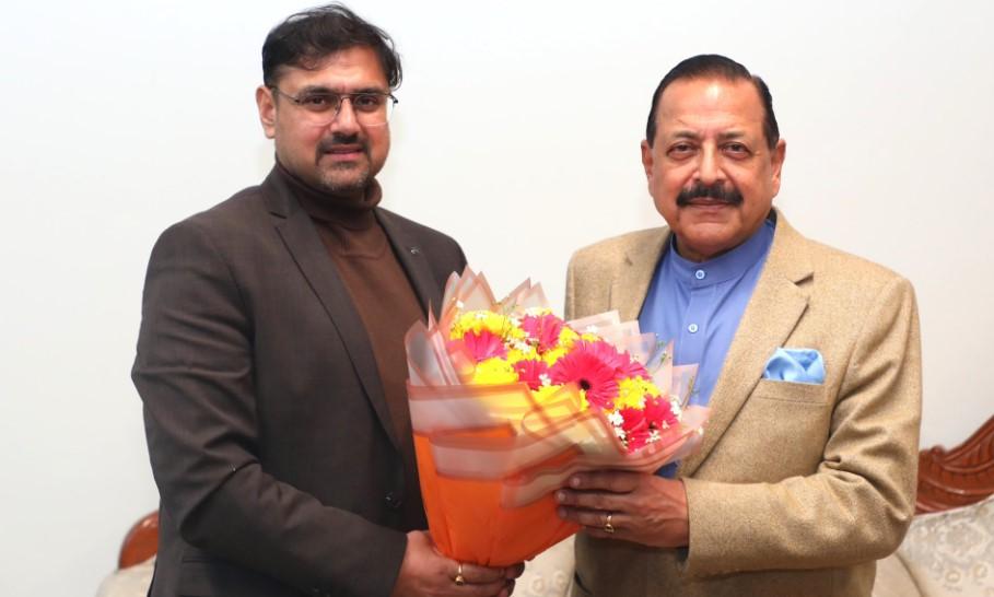 Satish Sharma meets Union Minister Dr. Jitendra Singh