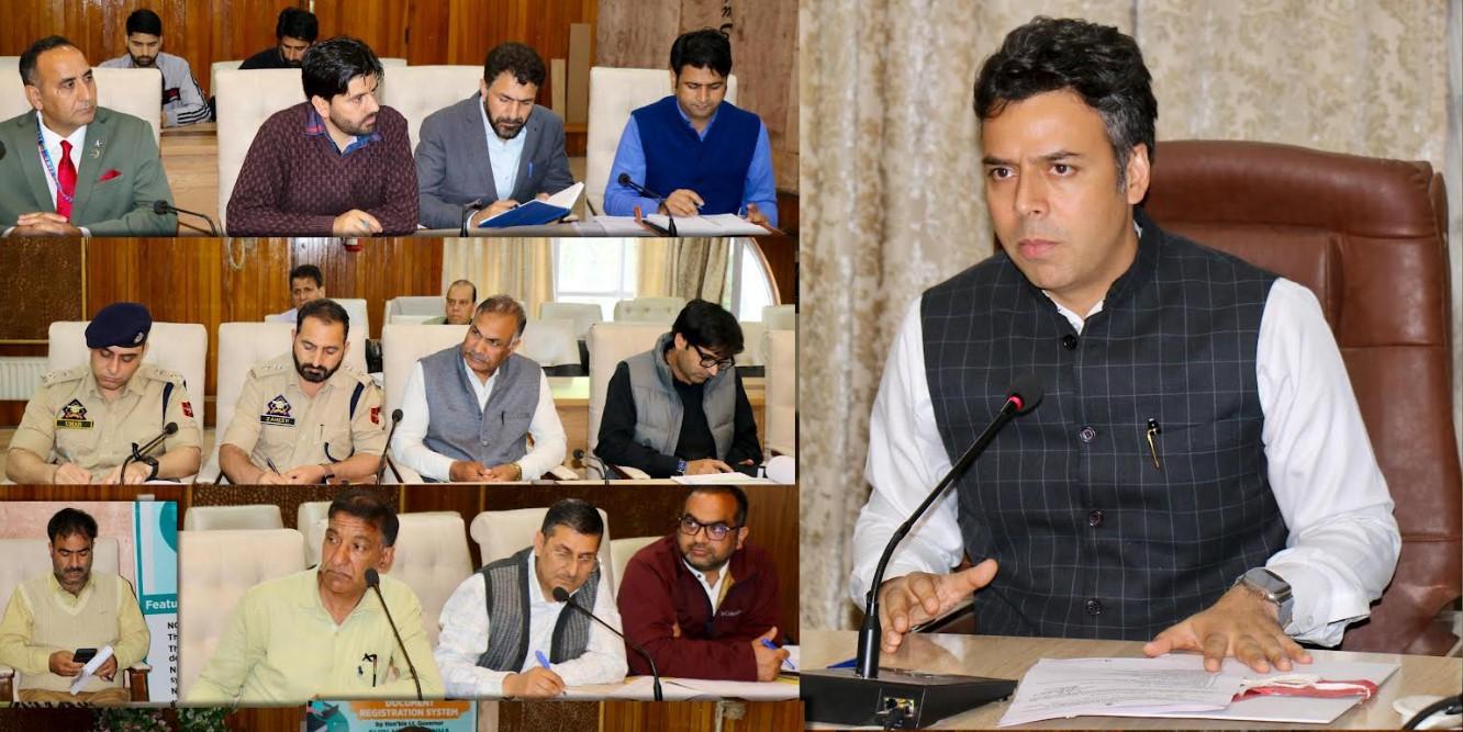 DC Srinagar discusses arrangements for upcoming Shri Amarnath Ji Yatra-2025