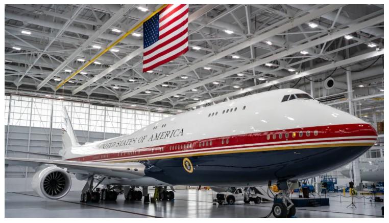 Trump unveils new Air Force One, a $400 million plane gifted by Qatar