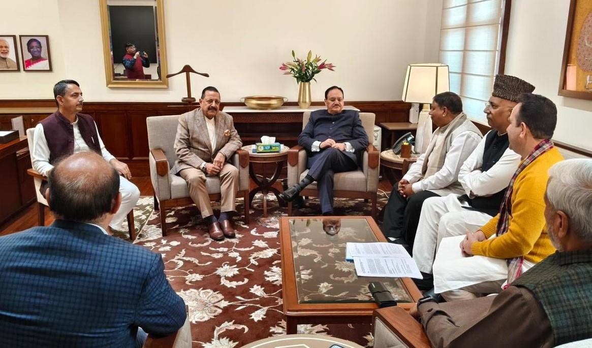 High level BJP delegation meets Union Health Minister; raises concern over SMVD Hospital MBBS admission issue