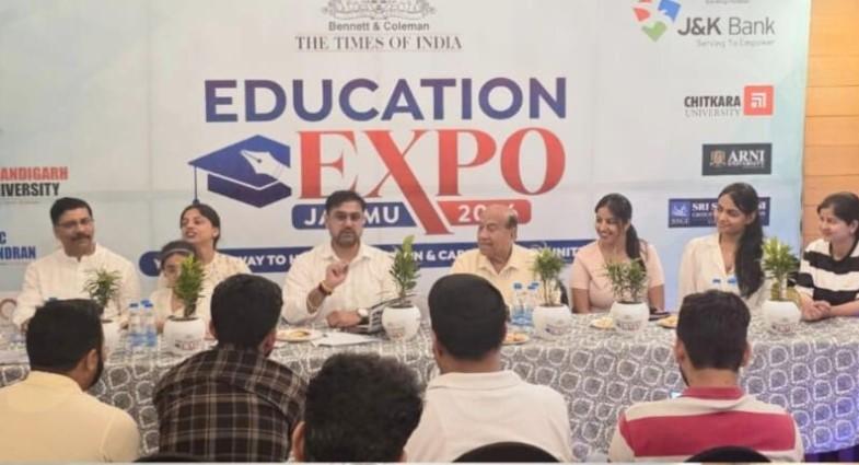 Satish Sharma attends Education Expo Jammu; exhorts youth to embrace education, sports