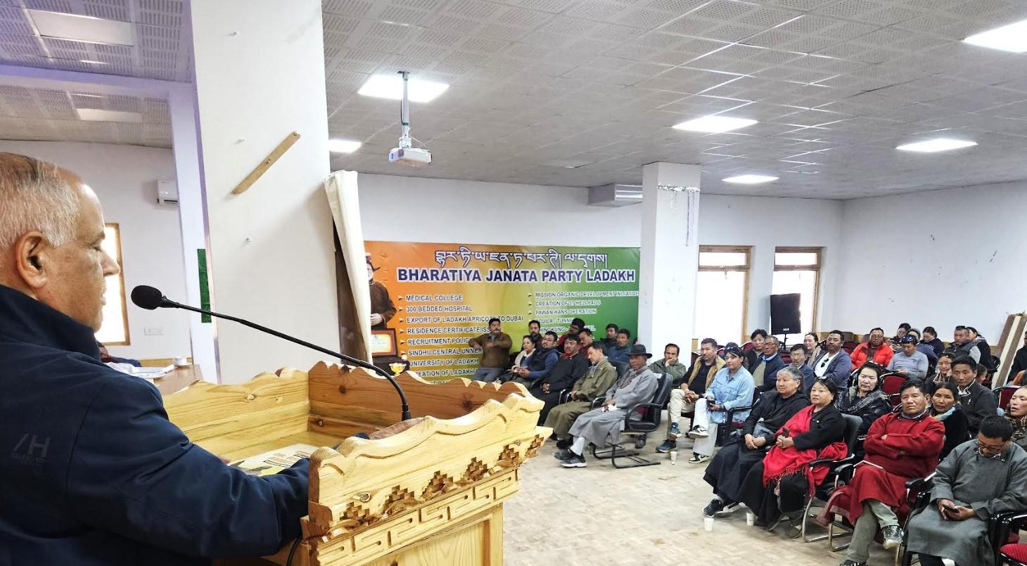 BJP remembers Dr. Ambedkar’s legacy in Ladakh, pays tributes