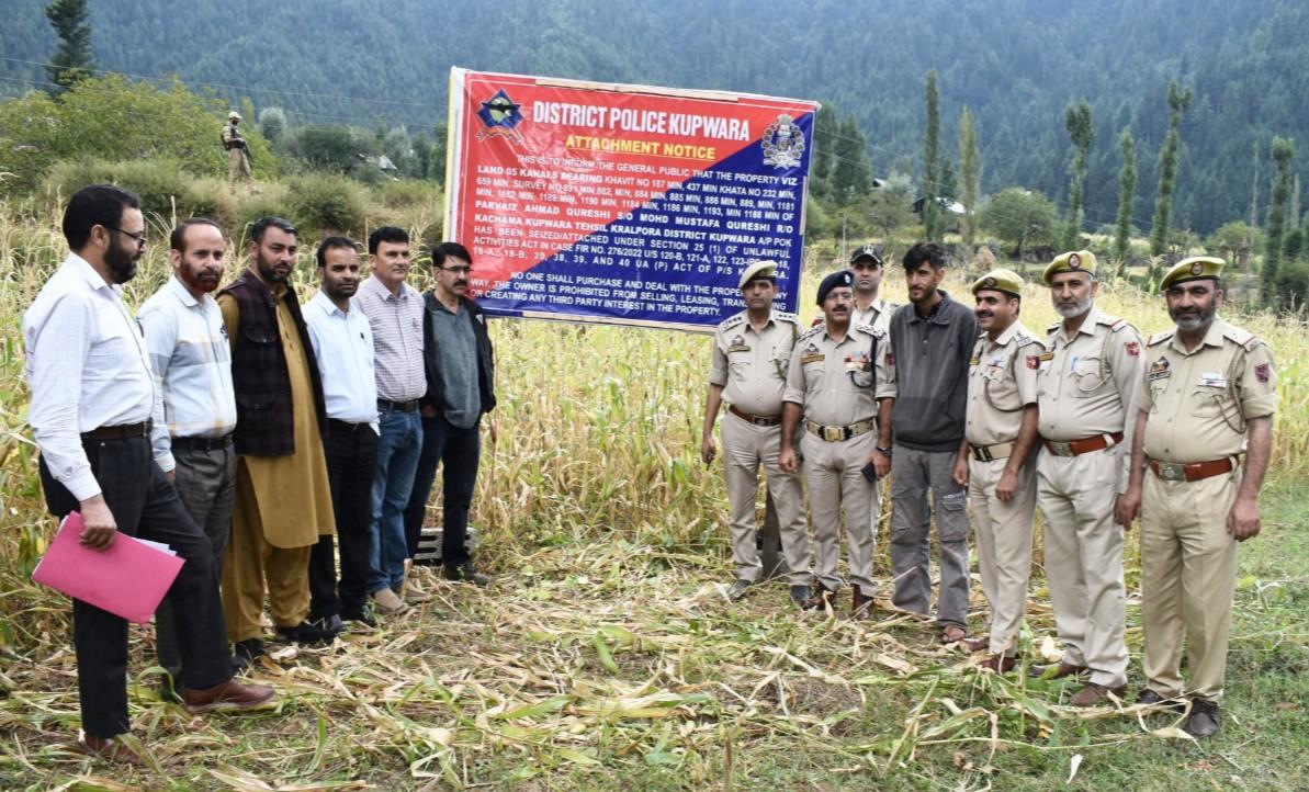 J&K Police Orders Attachment of 15 Kanals Land, Two Houses Linked to Pakistan-Based Terrorists