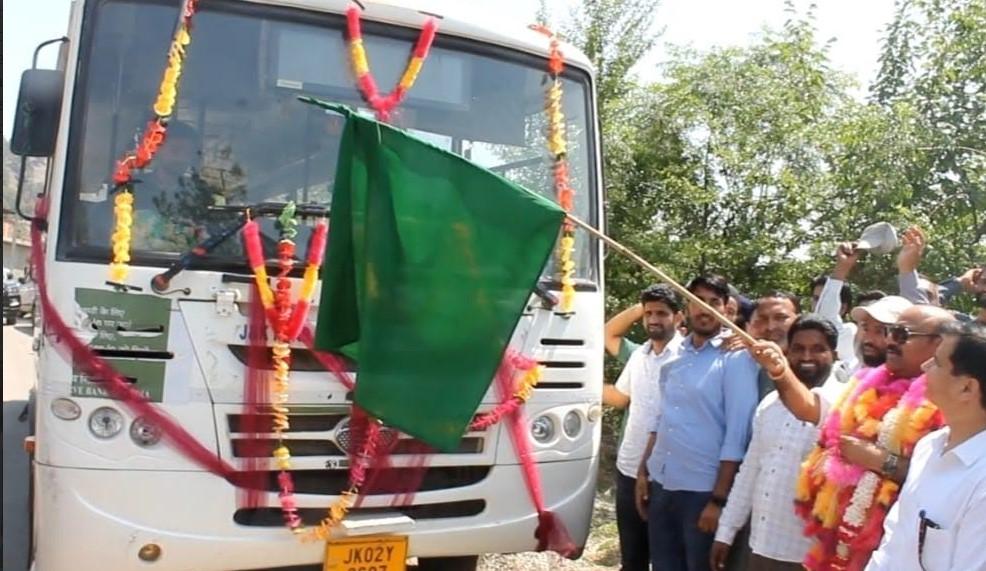 Dy CM Flags off bus service from Kalakot to Jammu via Nowshera