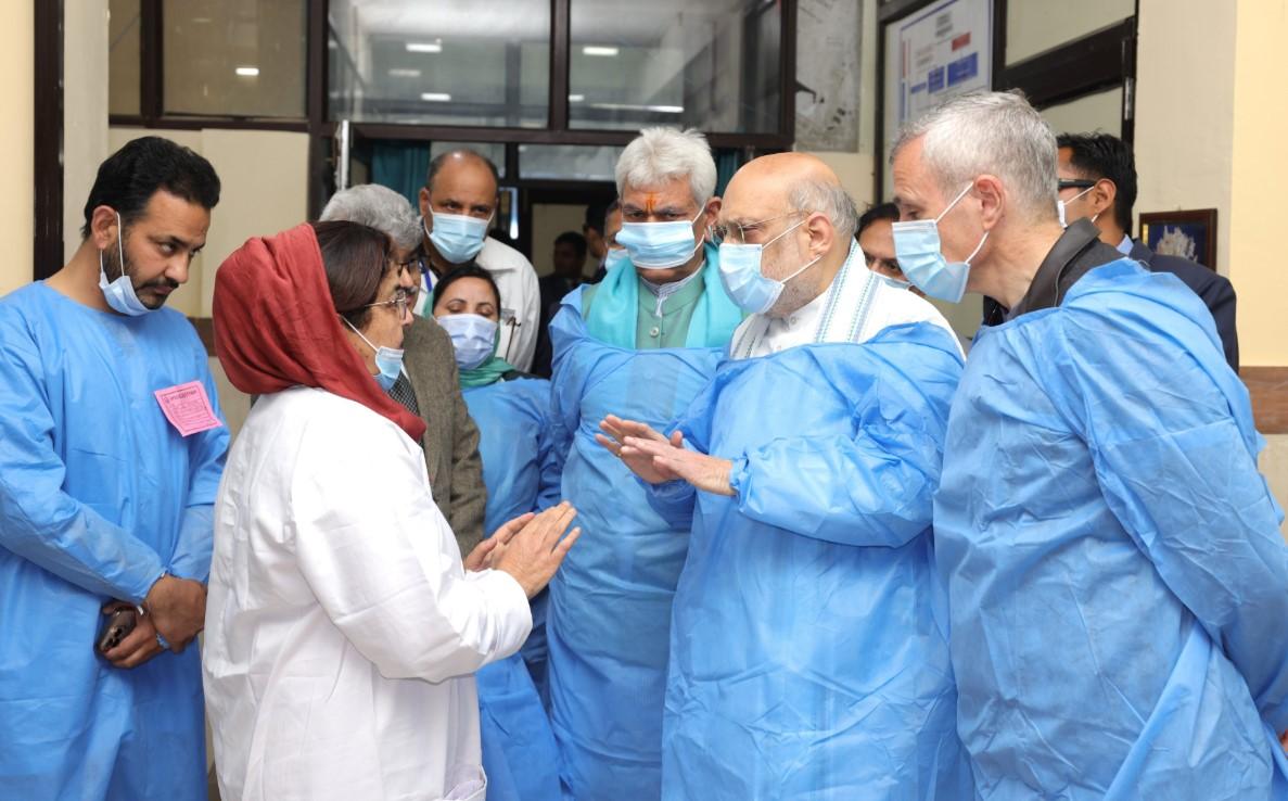 Pahalgam terror attack: Amit Shah, LG Sinha and CM Omar visit injured at Anantnag hospital