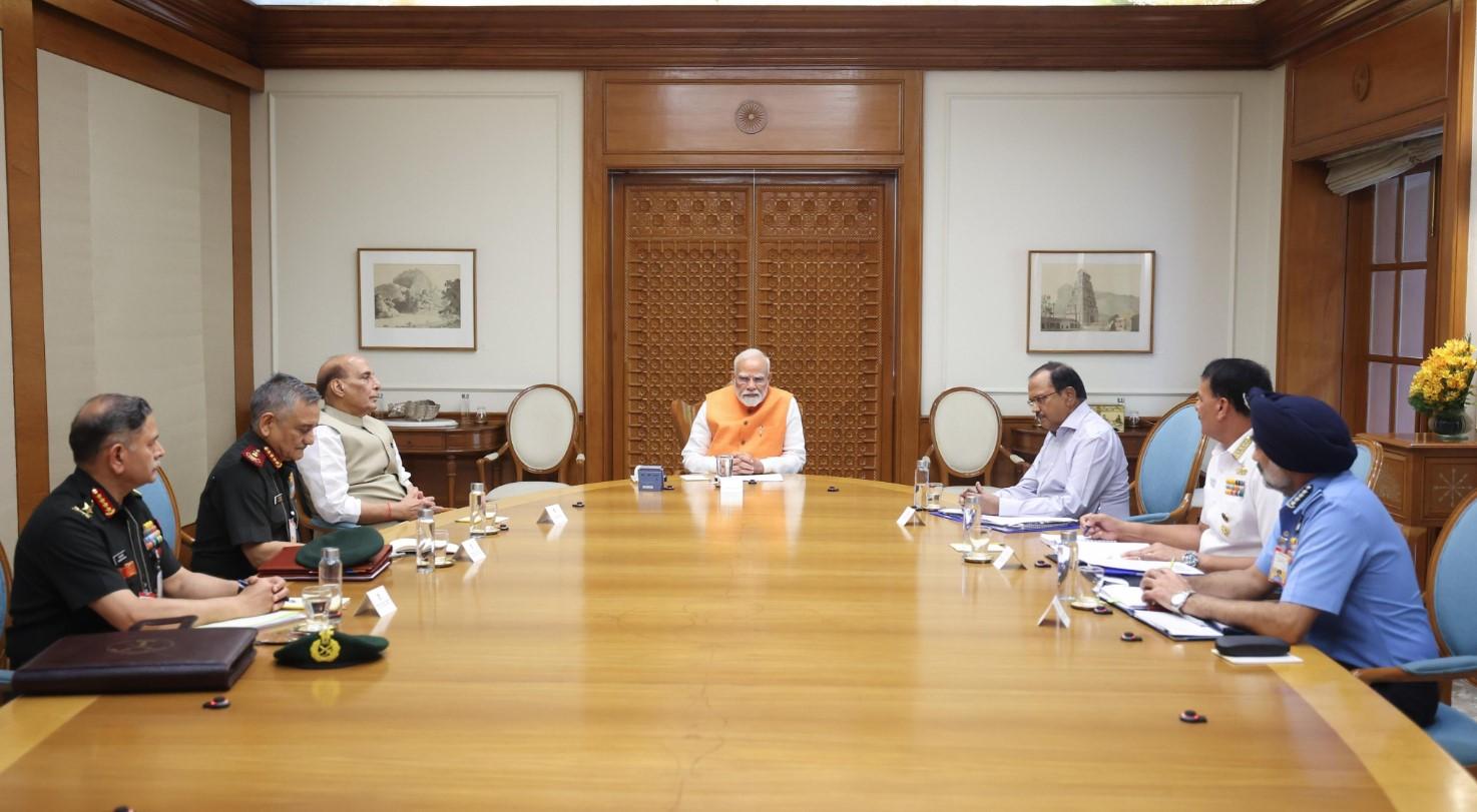 PM Modi chairs meeting with Defence Minister, NSA, CDS, Armed Forces chiefs