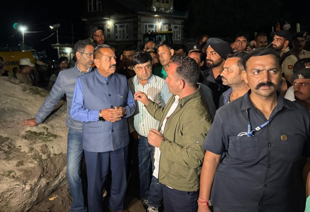 Priority to trace missing people: Union Minister Jitendra Singh at Cloudburst-Hit J&K’s Chisoti