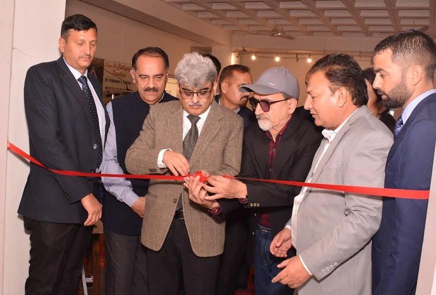 CS inaugurates 3 day exhibition on Sharda paintings at Kala Kendra