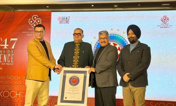 JKMSME Health Clinic conferred SKOCH Gold Award in 104th SKOCH Summit at New Delhi