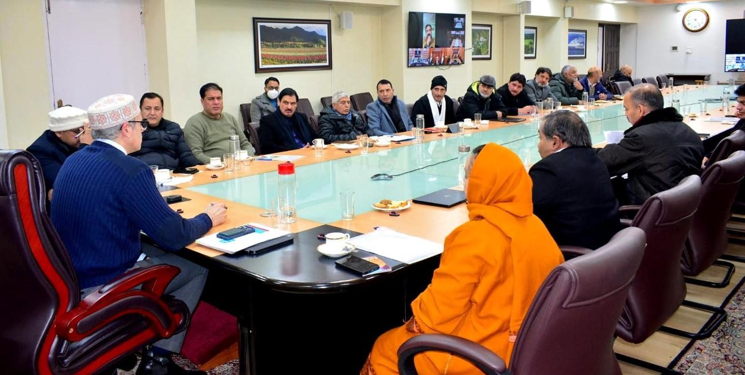 CM Omar Abdullah engages with legislators of South, North Kashmir districts for pre-budget consultations