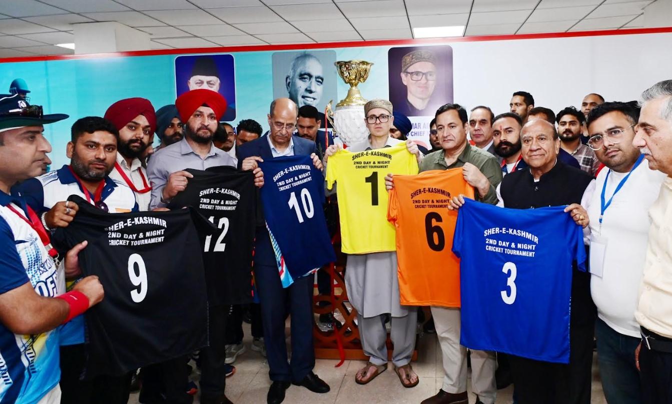 Batting against drug abuse, CM Omar Abdullah inaugurates 2nd edition of Sher-i-Kashmir Cricket Tournament at Jammu