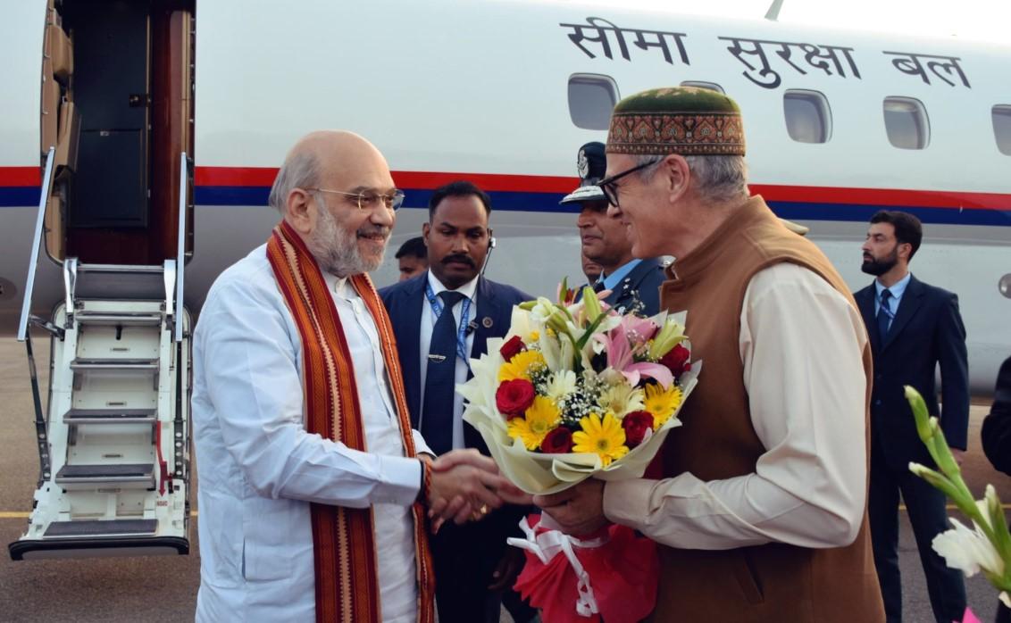 Home Minister Amit Shah arrives in Kashmir, visits family of DSP Humayun