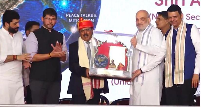 Amit Shah presents Lokmanya Tilak National Award to NSA Ajit Doval