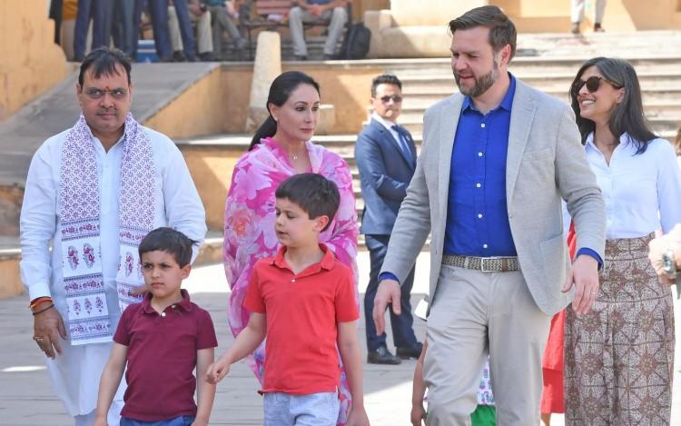 U.S. Vice-President J.D. Vance, family visit Jaipur's Amber Fort