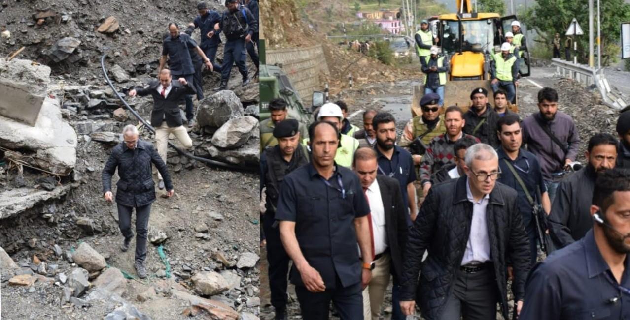 CM Omar Abdullah visits worse-hit areas in Ramban, assures comprehensive relief measures