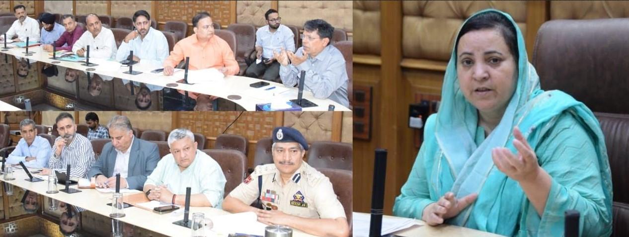 Sakeena Itoo reviews traffic regulations across J&K; emphasises enhanced safety of college, school going students