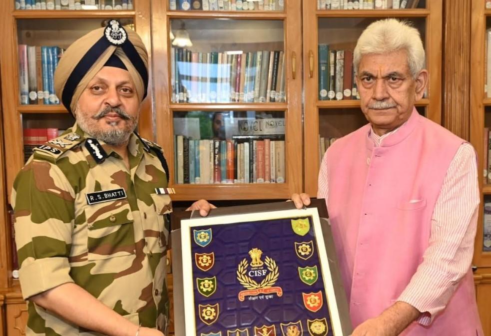 DG CISF meets LG Manoj Sinha