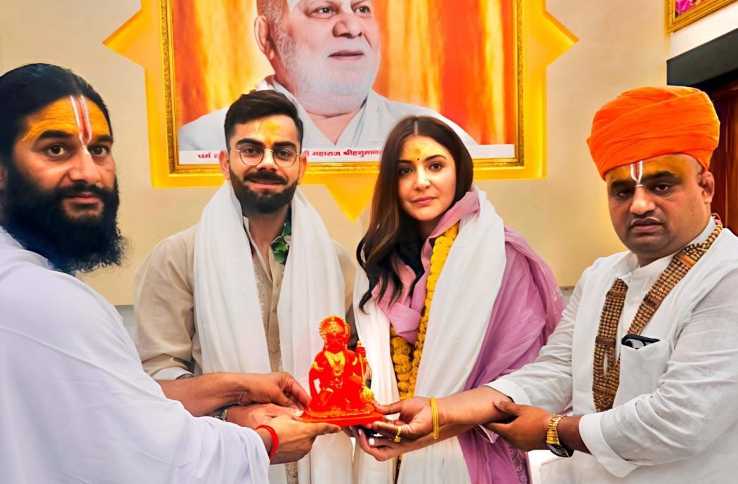 Anushka Sharma, Virat Kohli visit Ayodhya's Ram Mandir and Hanuman Garhi