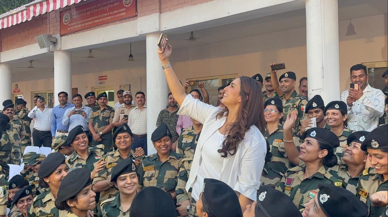 Bollywood celebrity Huma Qureshi visits Suchetgarh; vows to inspire more artists to visit J&K