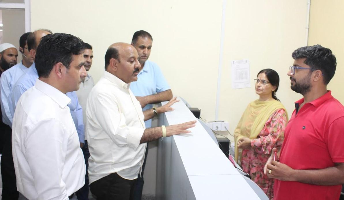 Dy CM conducts surprise inspection of CE R&B, PMGSY offices in Srinagar
