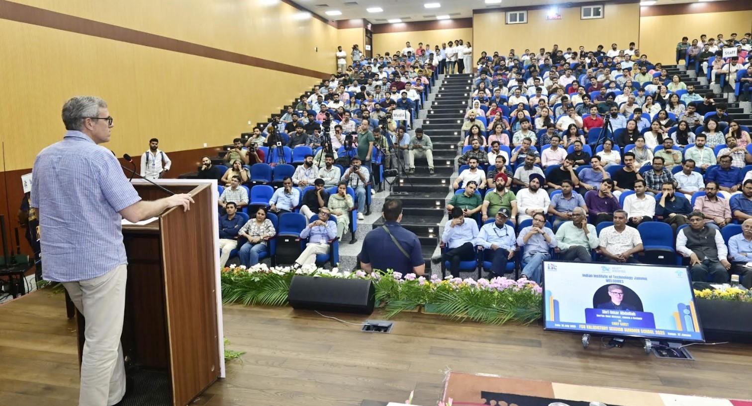 CM Omar Abdullah addresses valedictory function of IIT Jammu's Summer School