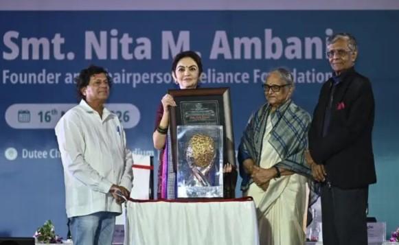 Nita Ambani Conferred KISS Humanitarian Award 2025