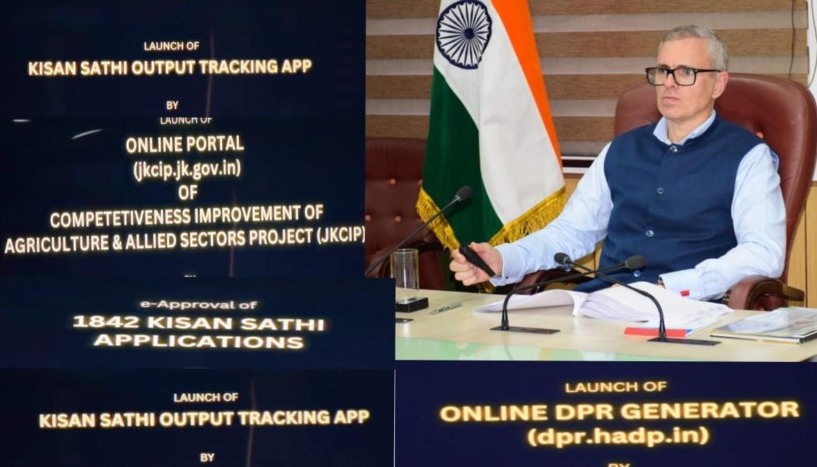 CM Omar Abdullah reviews implementation of HADP, launches multiple digital initiatives