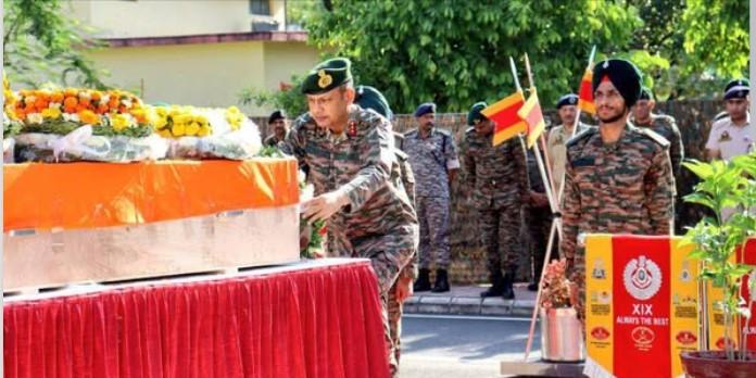 Tributes paid to paratrooper killed in gunfight with terrorists in Udhampur
