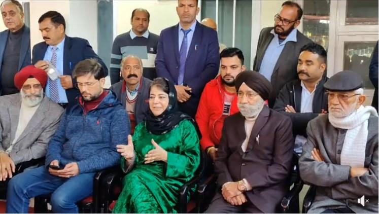 #MehboobaMufti J&K Former CM held press conference