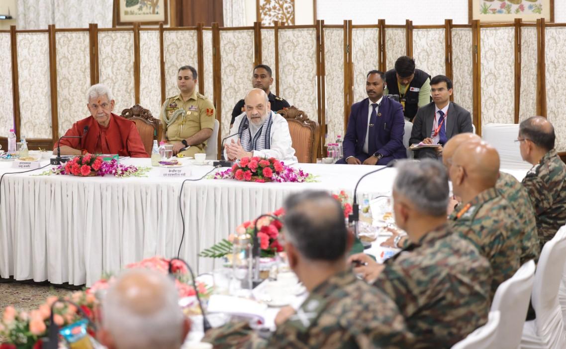 Home Minister directed all security agencies to continue efforts with a coordinated approach to eliminate terrorism in Jammu and Kashmir