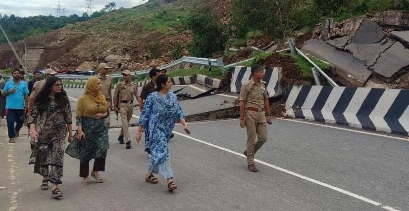 Rains aftermath: DC Udhampur inspects condition of NH-44