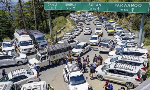 Heatwave rush to Shimla: 70,000 vehicles enter hill station in 72 hours