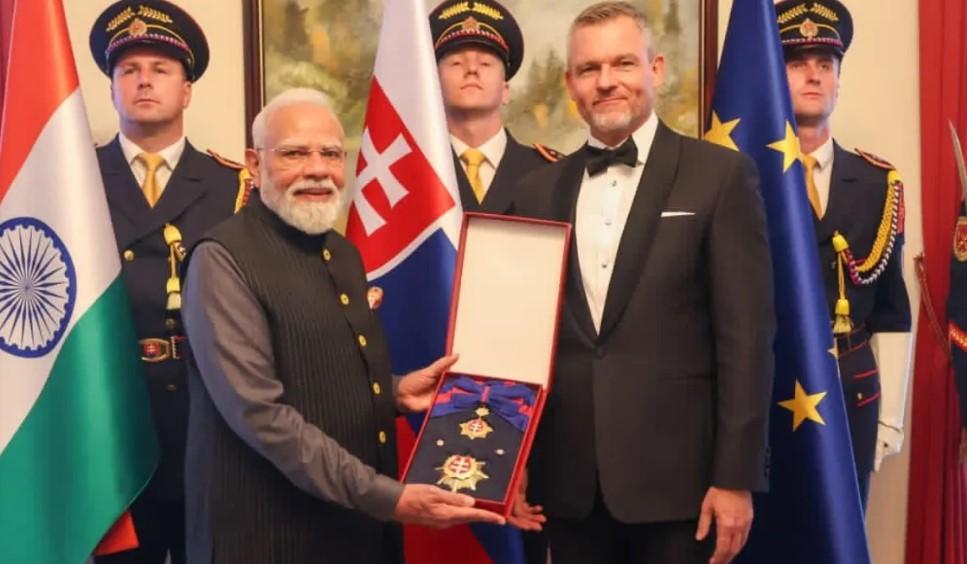 PM Modi conferred Slovakia's highest honour, receives 33rd international award