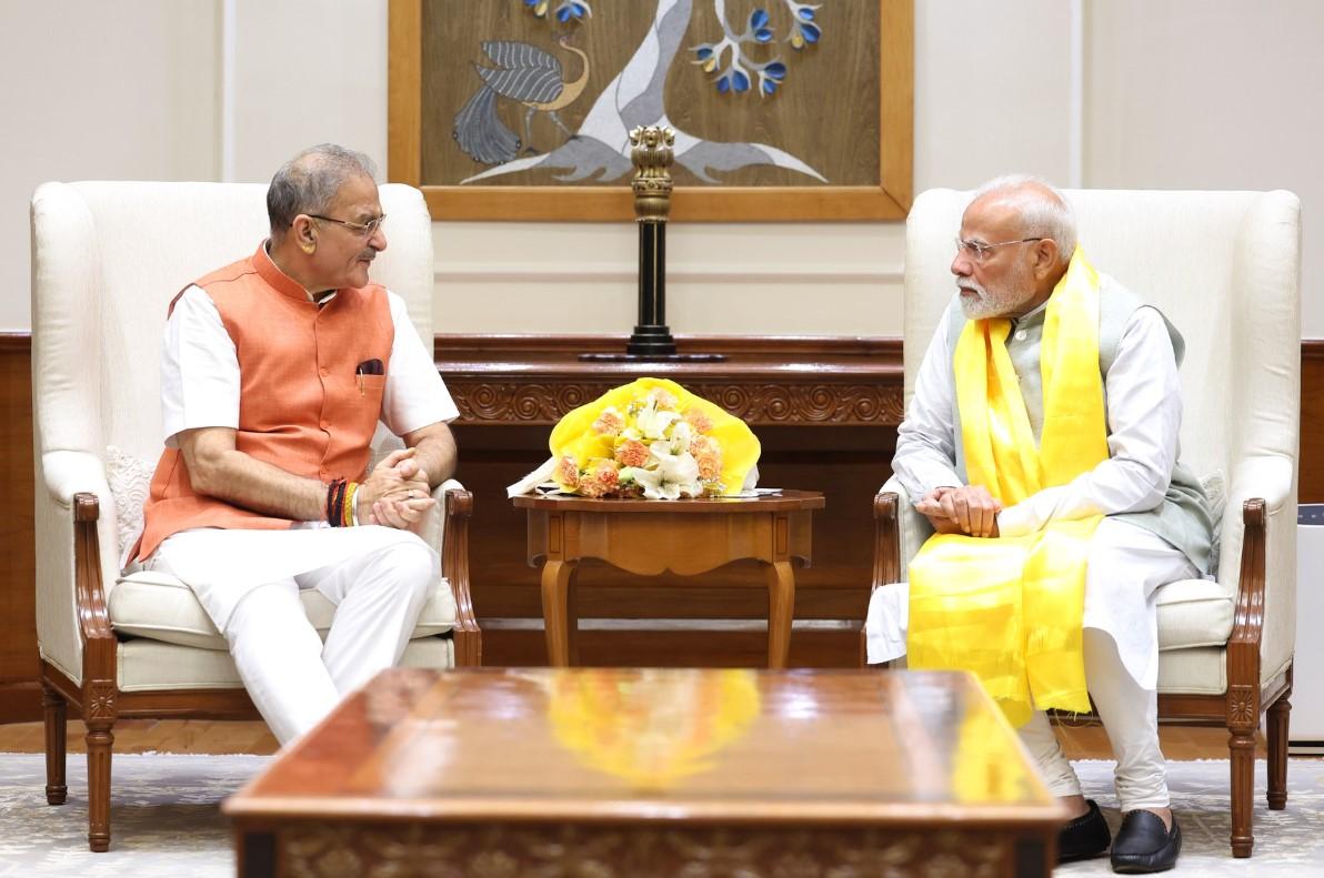 Ladakh LG Kavinder Gupta met Prime Minister Narendra Modi