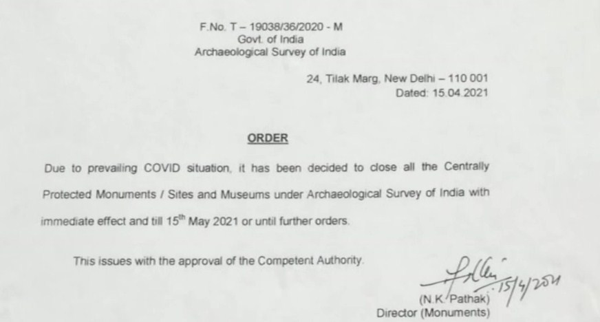 Taj Mahal, Qutub Minar, other ASI monuments closed till May 15