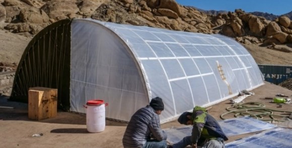 Sonam Wangchuk makes solar-heated military tent for Indian army