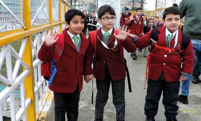 Schools reopen in Kashmir after three months of winter vacation