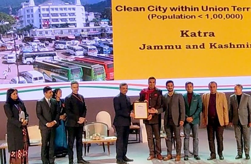 Katra earns recognition as “Best Clean City within Union Territory”