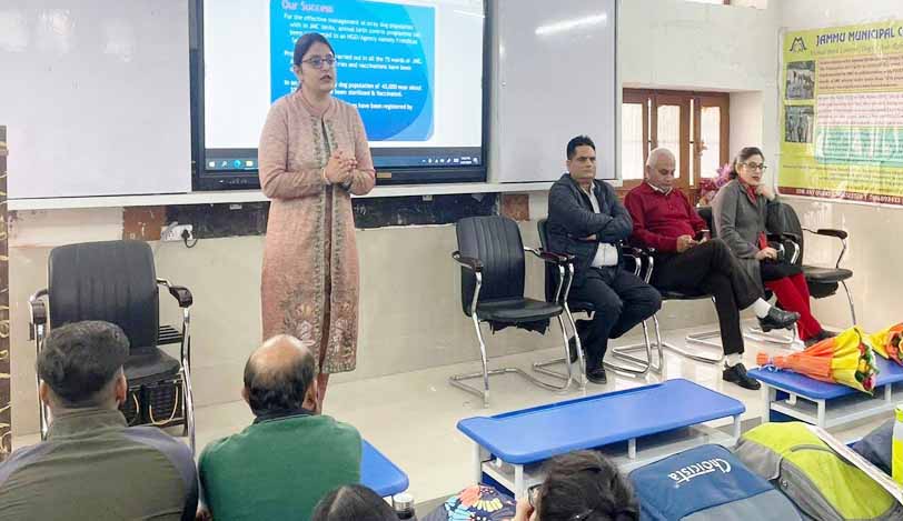 JMC educates students about Corporation's Rabies & Animal Birth Control Program