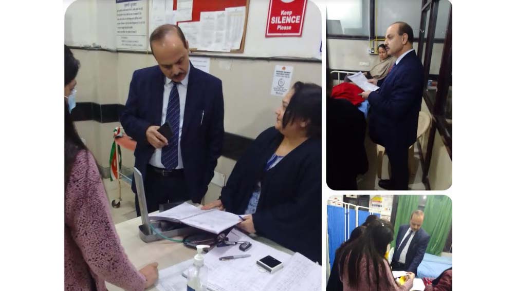 DHS inspects night shift services in Sarwal Hospital