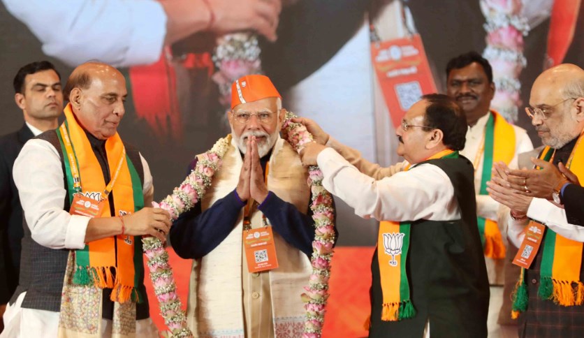 BJP winning 370 Lok Sabha seats will be true tribute to SP Mookerjee: PM Modi
