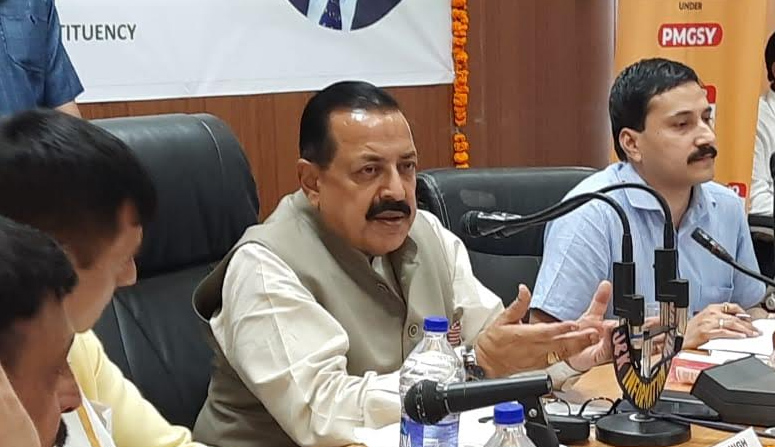 Dr Jitendra Singh reviews a record 68 roads completed under PMGSY at Kathua in Jammu