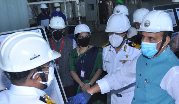 Navy deployment post Galwan signalled India’s readiness for any eventuality: Rajnath Singh