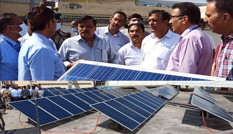 Pr. Secy S&T inaugurates 300 kWp capacity Solar Power Plant at Jammu Airport