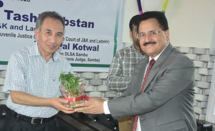 Justice Tashi Rabstan inspects Child Care Institutions, observations home at Samba