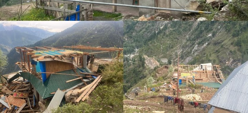 Reasi Administration demolishes illegal house of terror accused Mohd. Auraf Sheikh