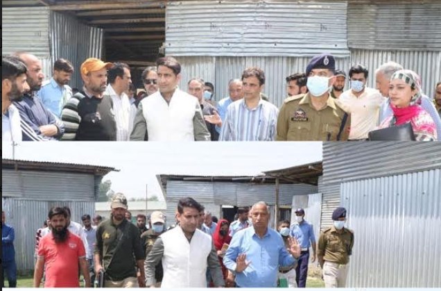 DC Srinagar inspects upgradation works for Shri Amarnathji Yatra Transit Camp at Panthachow