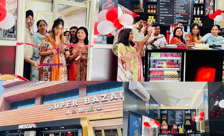 In a first, Yasha Mudgal inaugurates Nescafe outlet at Super Bazar Jammu